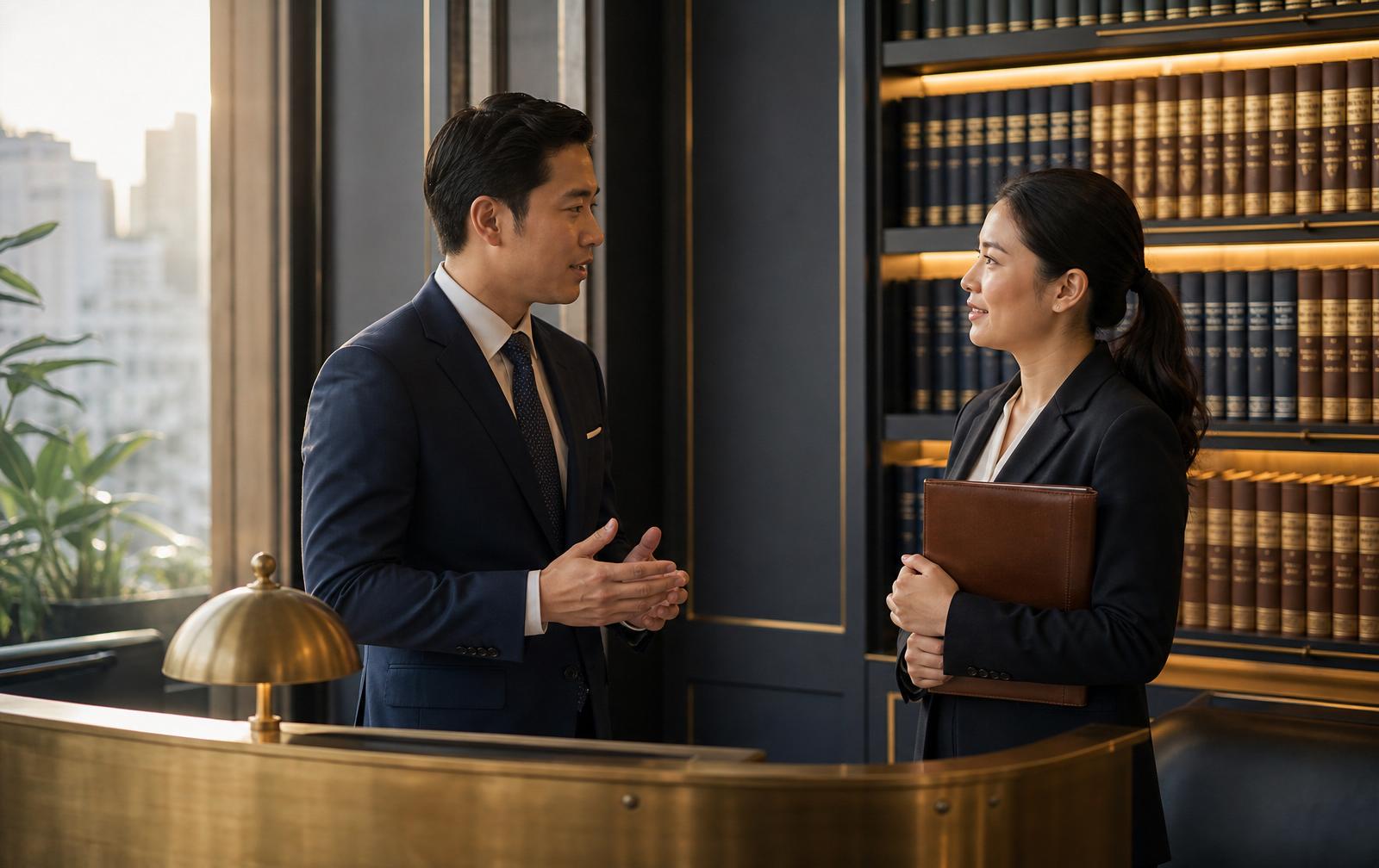 นักบัญชีและผู้สอบบัญชี CPA ให้คำปรึกษาลูกค้าธุรกิจที่สำนักงานบัญชีในกรุงเทพฯ